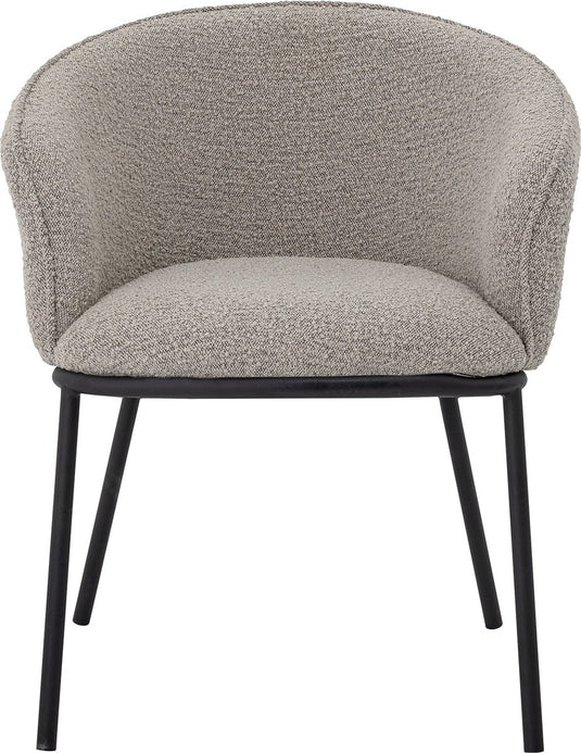 Bloomingville - cortone eetkamerstoel - grijs - polyester