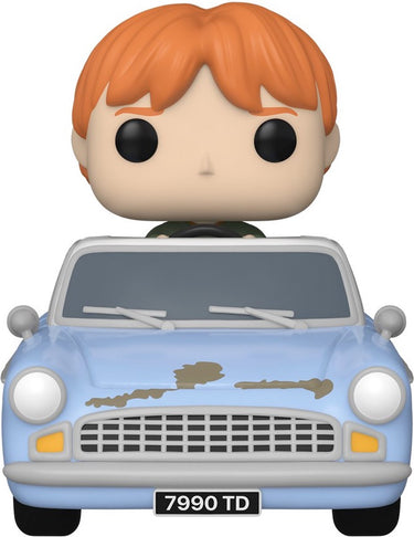 Funko harry potter verzamelfiguur pop! rides vinyl - chamber of secrets anniversary - ron with car 15 cm multicolours
