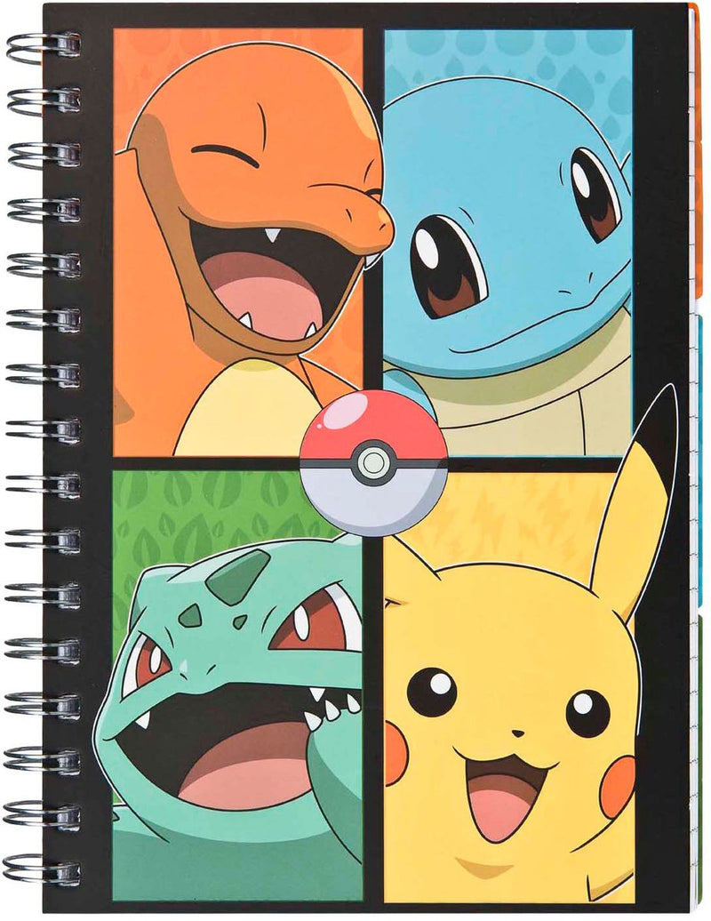 Load image into Gallery viewer, Undercover notitieboek pokemon met 3 tabbladen - kleurrijk speelgoed.
