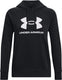 Under armour ua rival fleece big logo hd dames sporttrui - zwart - wit