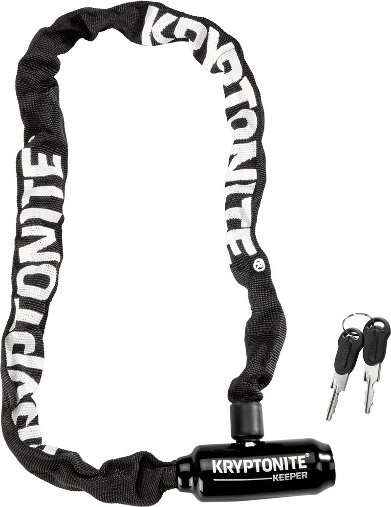 Load image into Gallery viewer, Kryptonite keeper 585-ketting met geïntegreerd slot – kettingslot fiets – fietsslot met ketting elektrische fiets – 85 cm – staal – zwart
