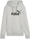 Puma ess no. 1 logo hoodie fl dames sporttrui - light gray heather