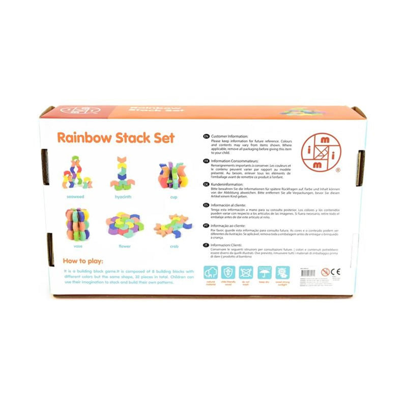 Load image into Gallery viewer, Houten stapelset 32-delig 27x15cm
