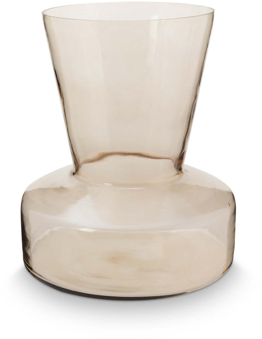 Pip studio vtwonen - basic - vaas - zand - glas - 26x26x30cm