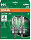 Osram ultra life serie - halogeen voertuiglamp - h4 - lange levensduur - 4 jaar garantie