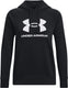 Under armour ua rival fleece big logo hd dames sporttrui - zwart - wit