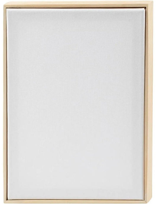 Creativ company gespannen canvas met lijst 280gr. 21x29,7cm - wit