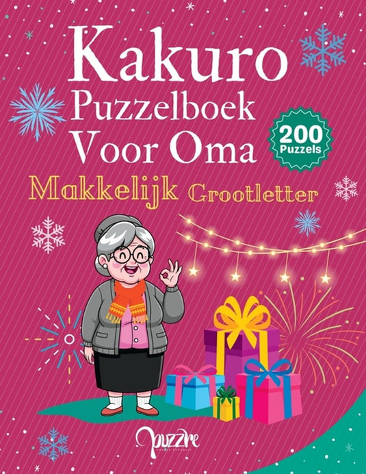 Kakuro puzzelboek voor oma grootletter makkelijk