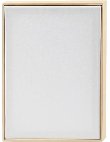 Creativ company gespannen canvas met lijst 280gr. 21x29,7cm - wit