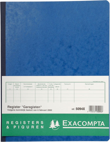 Exacompta piqure 32x25 garagisten 80 bl - geassorteerd - 5094x