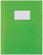 Donau documentenmap met elastiek pp a4 480 micron 3 kleppen semi-transparant groen type-3 kleppen type-met elastiek, met label index-n.v.t. insteekhoezen-n.v.t. materiaal-pp tabbladen-n.v.t.