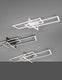 Trio salinas - plafondlamp - nikkel mat - incl. 1x smd 34w - dimbaar met schakelaar - niet dimbaar