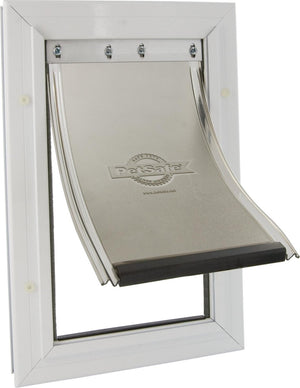 Staywell 620 hondenluik - aluminium - wit