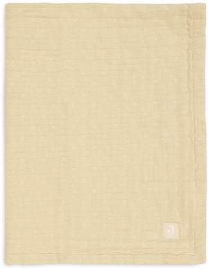 Jollein baby deken wieg - 75x100cm - hydrofiel - jacquard - vanilla