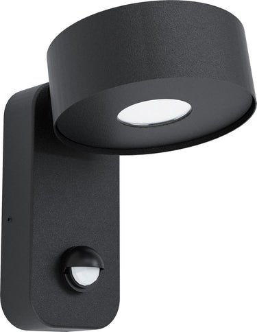 Eglo palosco wandlamp voor buiten - met bewegingssensor - ip44 - zwart