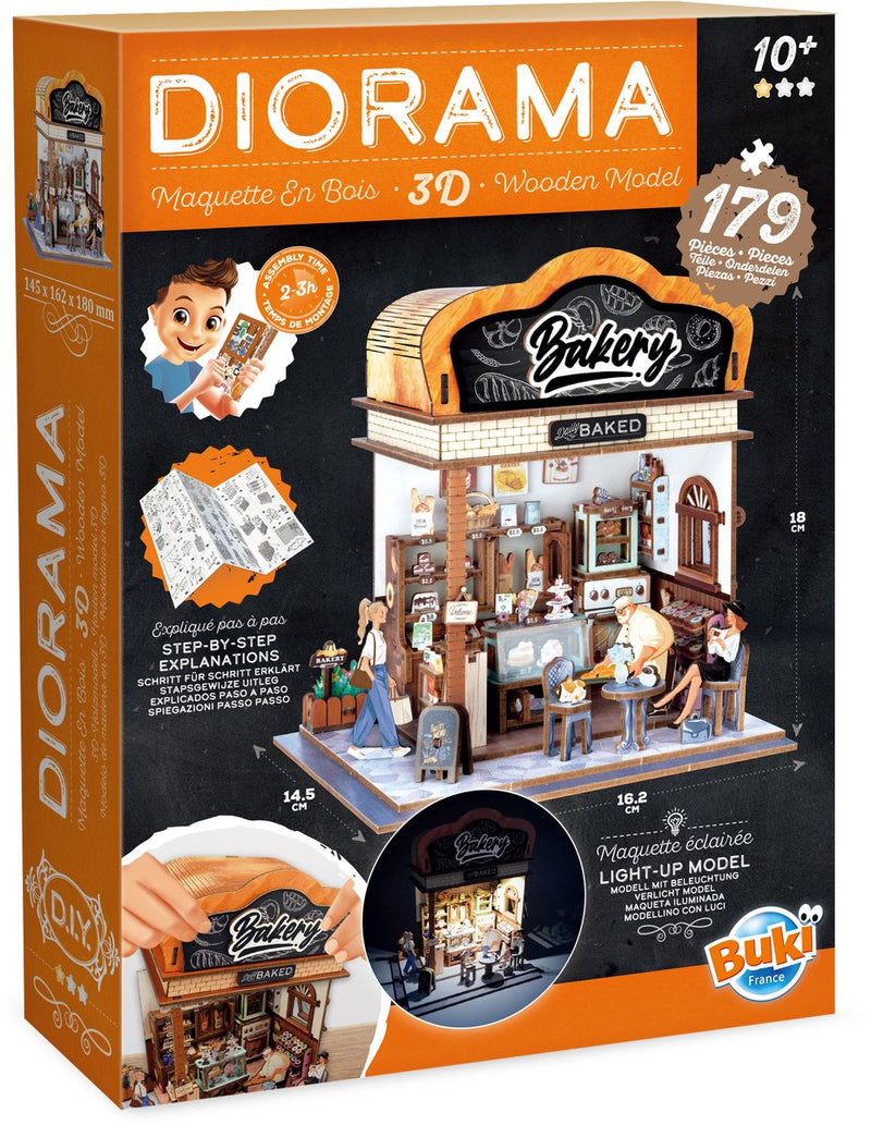 Load image into Gallery viewer, Buki france houten bouwpakket diorama bakkerij - 179dlg.
