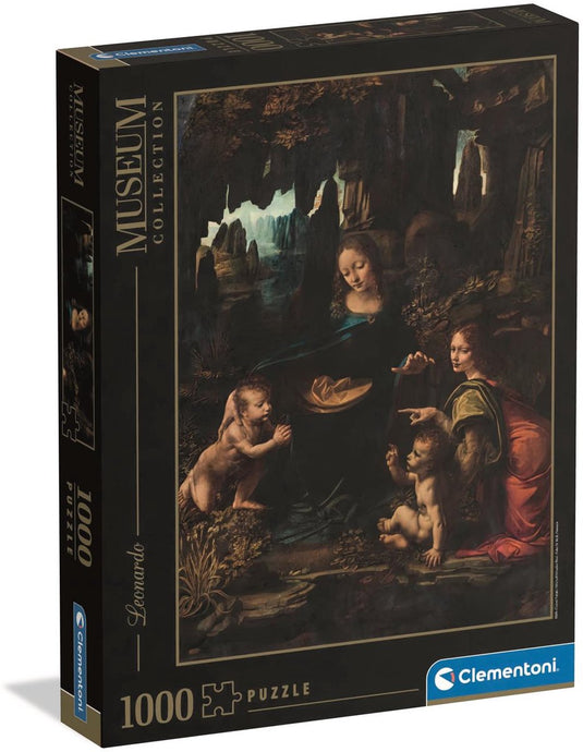 Clementoni - puzzel - 1000 stukjes - museum louvre leonardo da vinci - puzzel voor volwassenen