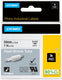 Dymo rhino industriële heat-shrink tube-labels | 24 mm x 1,5 m | zwarte afdruk op wit | voor rhino labelprinters