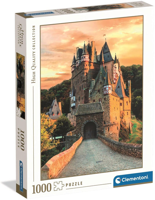 Ty clementoni golden hour at eltz castle - kasteel puzzel 1000 stukjes volwassenen - legpuzzel hqc high quali collection vanaf 12 jaar