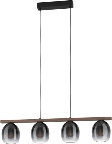 Eglo filago hanglamp - e27 - 88 cm - zwart bruin