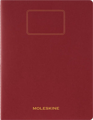 Moleskine schrift student xxl - zachte kraft - blanco - rood