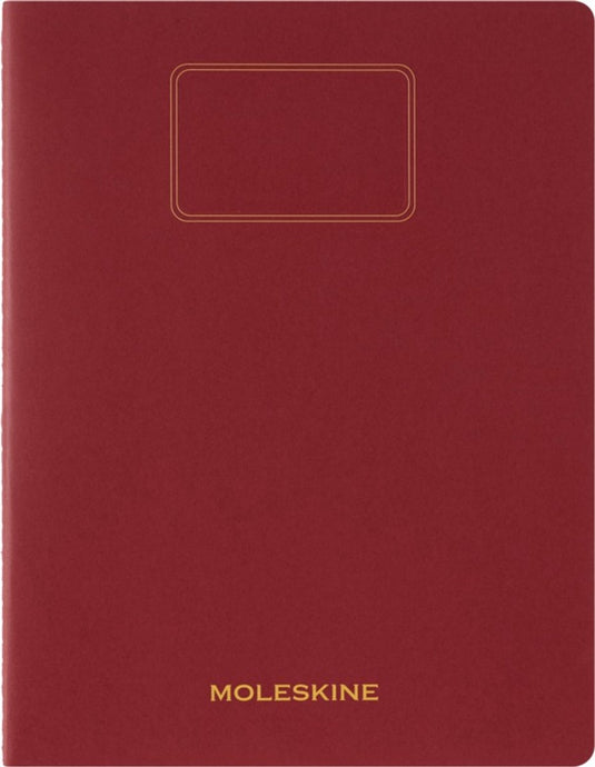 Moleskine schrift student xxl - zachte kraft - blanco - rood
