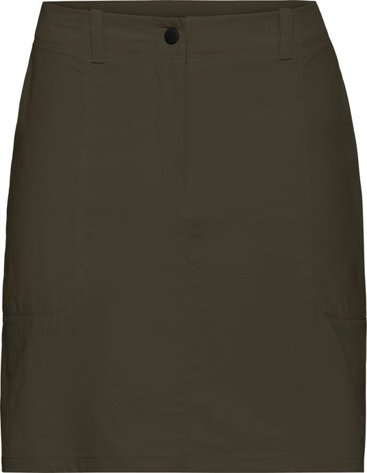 Jack wolfskin desert skort w dames outdoorrok-obsidian moss