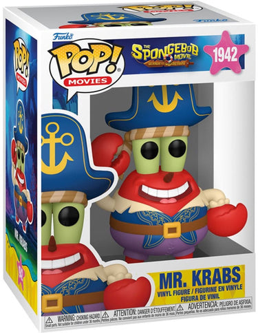 Funko spongebob schwammkopf the spongebob movie - mr. krabs (pop! movies) vinylfiguur 1942 unisex pop! - neutraal - standard