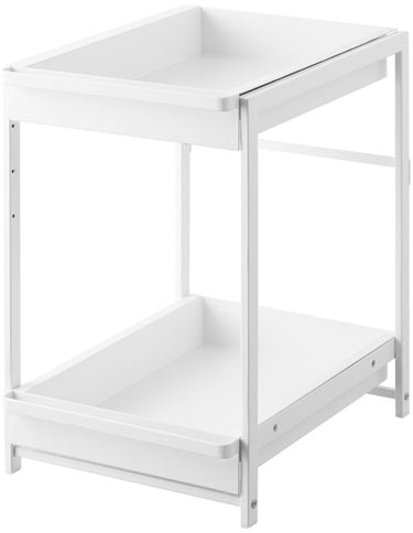 Yamazaki keukenkast organizer - 2 niveaus - tower - wit