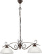 Rl live your light reality country - hanglamp - roestkleur - excl. 2x e27 4 w - plafondbevestiging - in hoogte verstelbaar