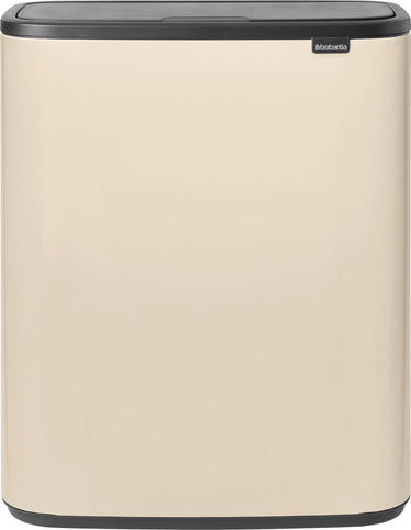 Brabantia bo touch bin prullenbak - 1 vak - 60 liter - soft beige