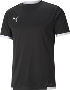 Puma teamliga jersey heren sportshirt - black- white l