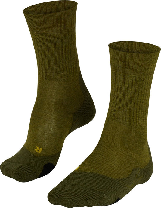 Falke tk2 wool anti-blaar dik wol functioneel materiaal wandelsokken heren groen - maat 42-43