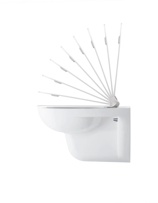 Duravit d-code wc zitting d-shape – soft close – duroplast – kunststof scharnieren – wit hoogglans