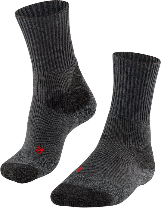 Falke tk-x expedition ultra dikke padding wol functioneel materiaal wandelsokken heren grijs - maat 42-43