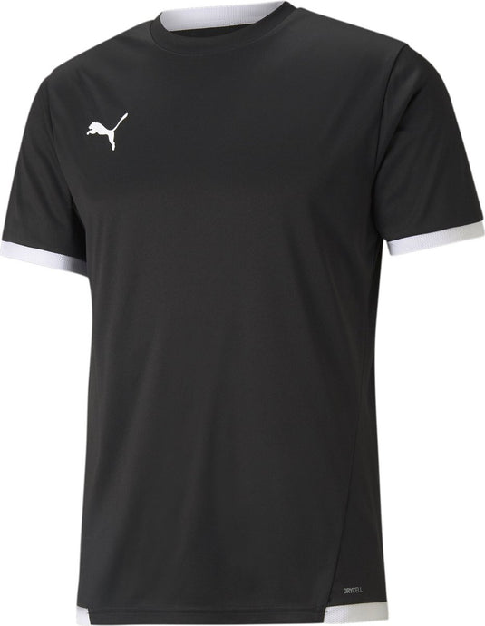 Puma teamliga jersey heren sportshirt - black- white