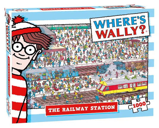 Plenty gifts puzzel van where's wally railway station-1000 stukjes