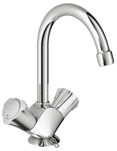 Grohe costa-l wastafelkraan - met ketting - chroom
