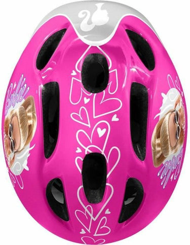 Mattel barbie skatebescherming 5-delig 50-56 cm roze wit maat s