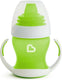 Munchkin overgangsbeker - gentle beker - transition cup - anti-lek beker voor baby's – vanaf 4 maanden - 118ml - groen - drinkbeker