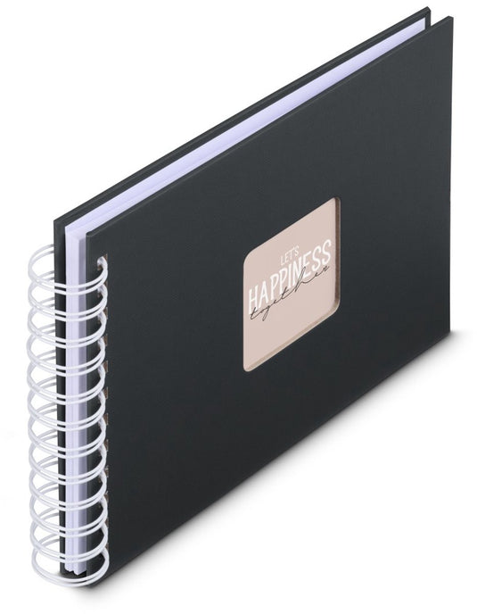 Hama spiraal fotoalbum - fine art - 24x17 - 50 pagina's - zwart