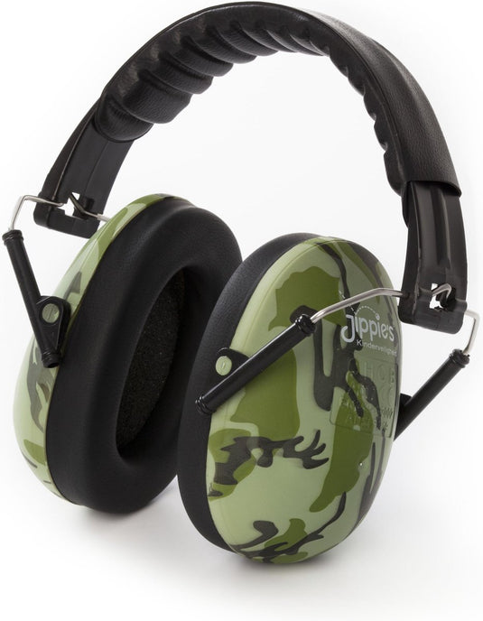 Jippie's gehoorbeschermer voor kinderen – camouflage - 5 tot 16 jaar - concentratie - geluid dempen