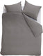 Ambiante cotton uni dekbedovertrek - effen - lits-jumeaux - 240x200 220 cm - grijs
