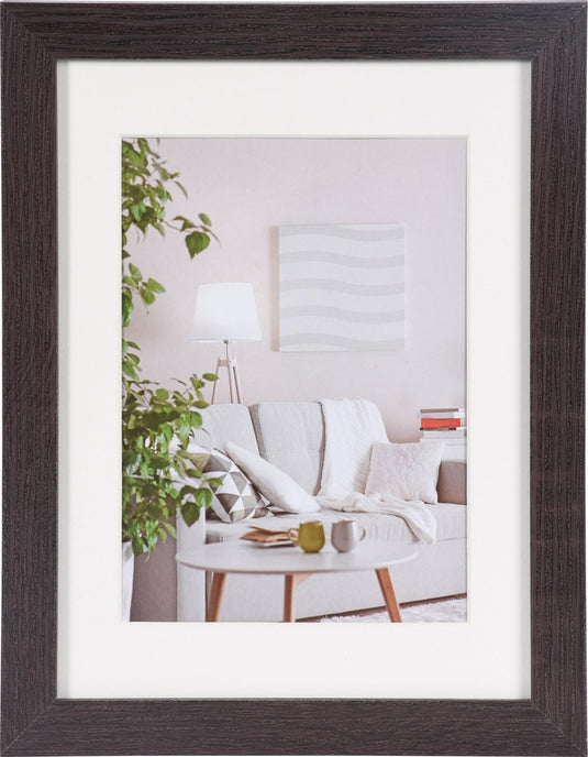 Henzo fotolijst - - modern - fotomaat 18x24 cm - donkerbruin