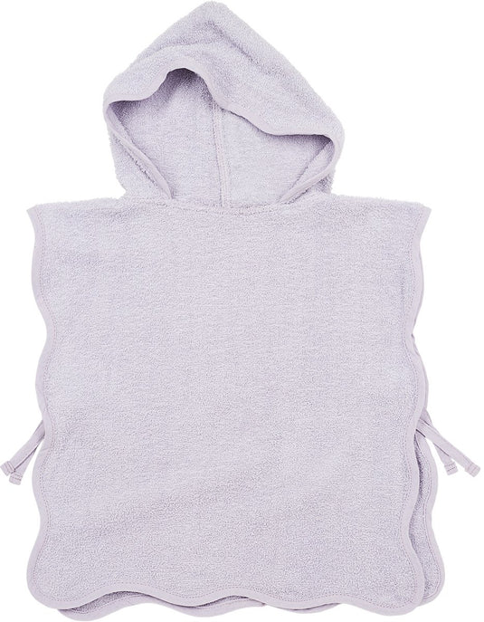 Meyco baby wavy badponcho - badstof - soft lavender - 1-3 jaar