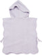 Meyco baby wavy badponcho - badstof - soft lavender - 1-3 jaar