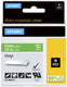 Dymo rhino industriële vinyl labels | 12 mm x 5,5 m | witte afdruk op groen | zelfklevende labels voor rhino labelmanager labelprinters