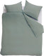 Ambiante cotton uni dekbedovertrek - effen - tweepersoons - 200x200 220 cm - groen
