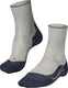 Falke ru4 anti-blaar katoen functioneel materiaal hardloopsokken heren grijs - maat 44-45