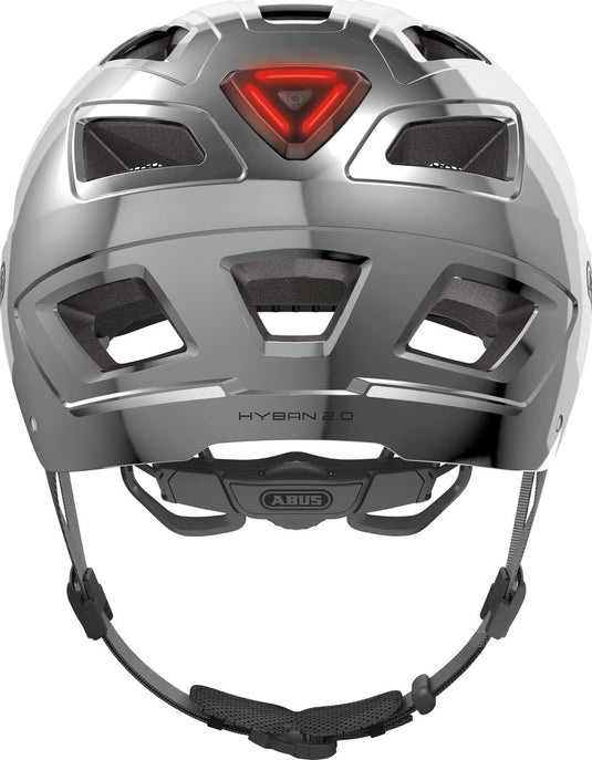 Abus hyban 2.0 chrome silver l fietshelm ( 56 t m 61 cm )